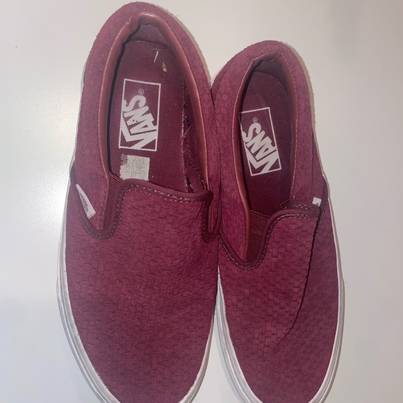 maroon slip on vans - Picture 2 of 3